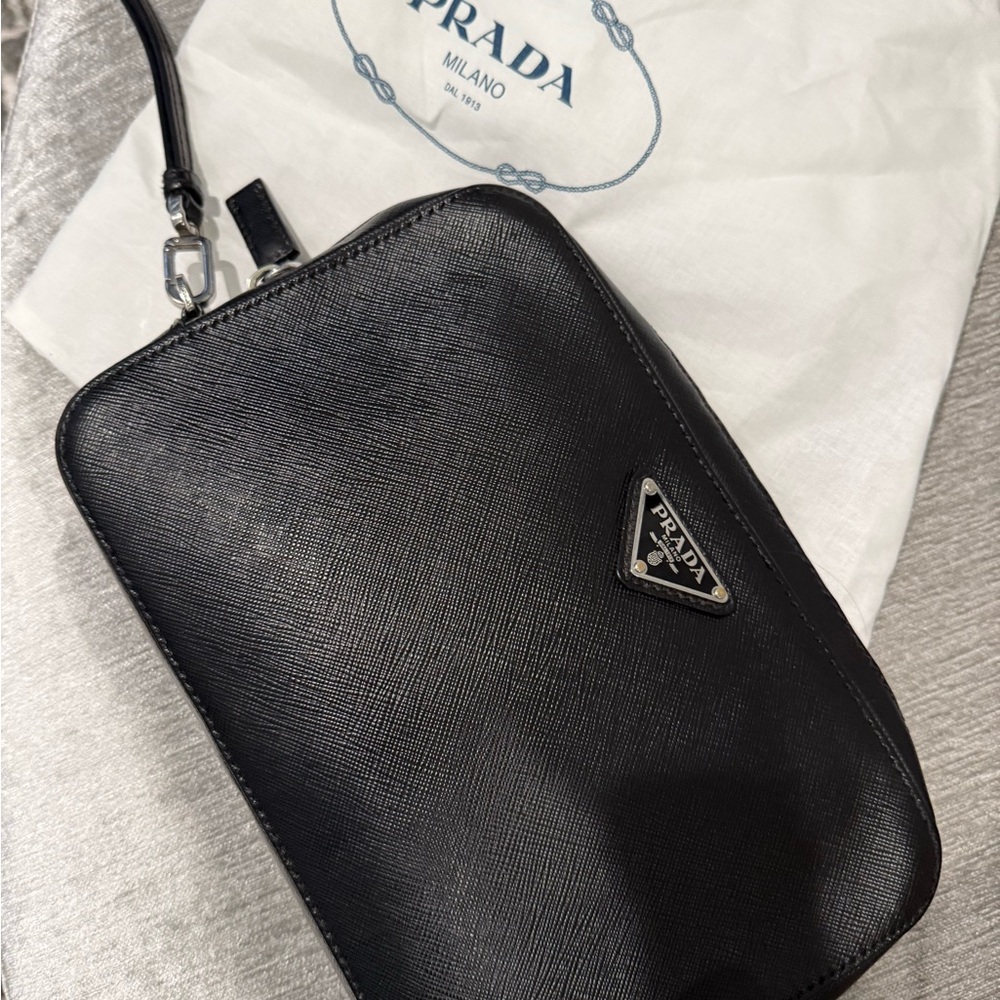 Prada Black Leather Crossbody Bag